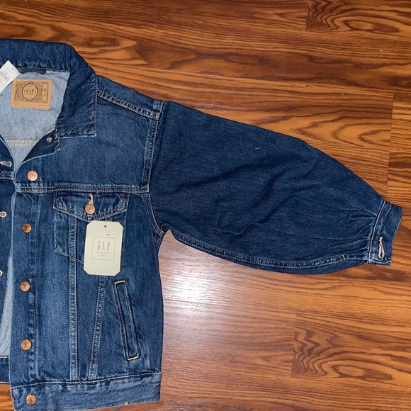 GAP x DÔEN Kids Oversized Icon Denim Jacket Girls L(10) - Picture 4 of 7